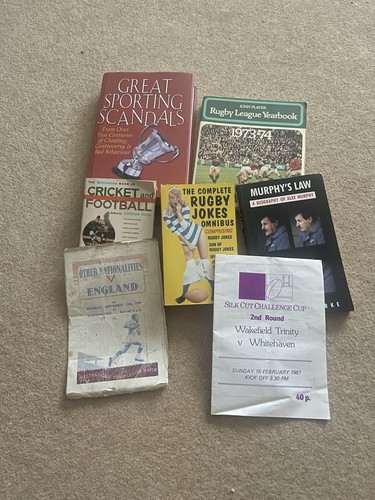 Rugby league books - rugby,