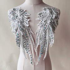 White Colour Wings Applique