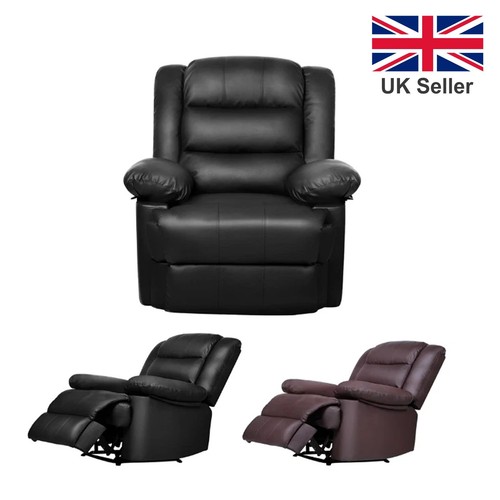 Manual leather recliner - pu,