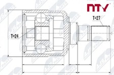 FRONT RIGHT DRIVE SHAFT JOINT KIT NPW-KA-328 NTY I