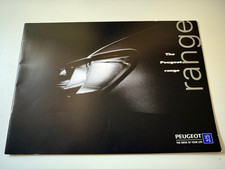 PEUGEOT CARS RANGE BROCHURE
