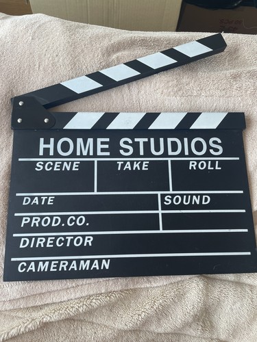 Large wooden film clapperboard - large,