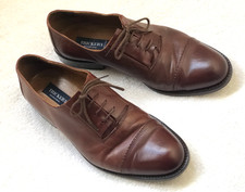 TRICKERS - BROWN LEATHER DERBY LACE-UPS - SUPERB - size 9 - BARGAIN - FREE POST