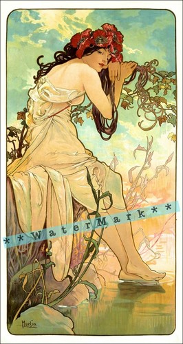 The seasons summer 1896 mucha - summer,