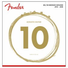 Fender 80/20 Bronze Acoustic Guitar Strings (.010 - .048)
