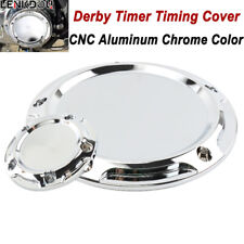 CNC Chrome Derby Timer Timing Covers For Harley Softail Dyna Touring Road Glide
