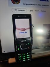 Custom Nokia Slide 6500 - Black&Green EmeraldKeypad(Unlocked)Mobile Phone.Unique