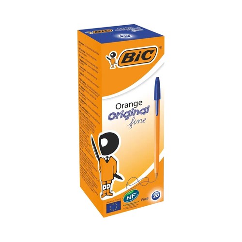 Bic orange ballpoint - bic, blue