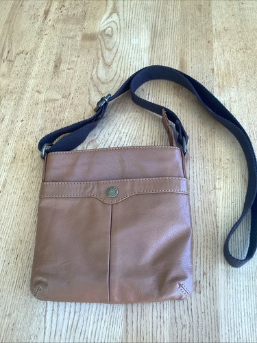 Fat face leather crossbody bag - face,