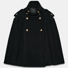 ZARA BNWT 2026. BLACK MANTECO