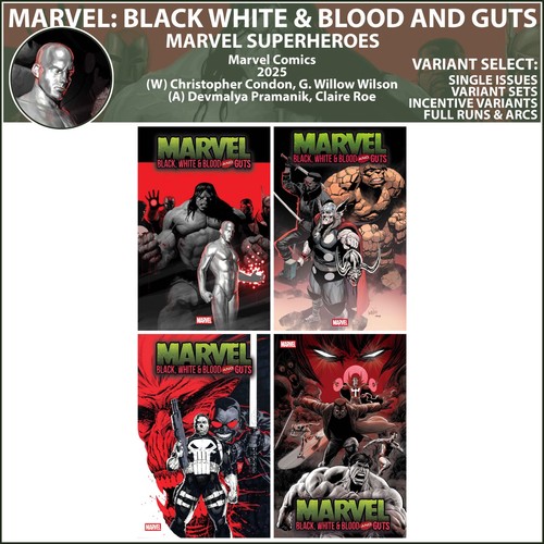 Marvel black white blood - black,