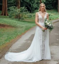 Wedding dress - Zavana Bridal - Size 10 - 2in1 dress with removable overskirt