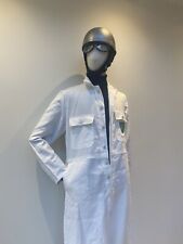 mens white vintage overalls racing Goodwood fit size 42-44