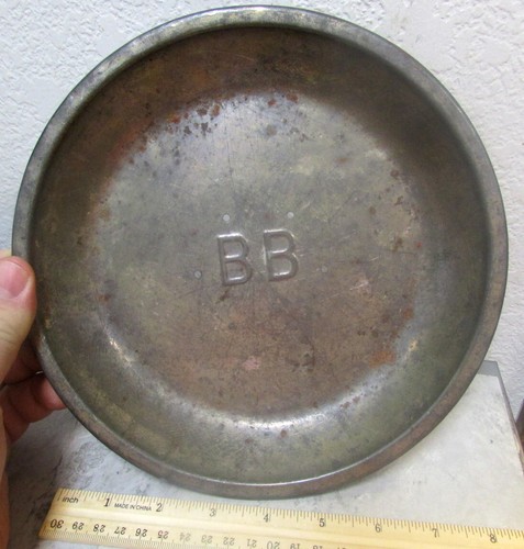 Vintage blue bird pie tin - bird,
