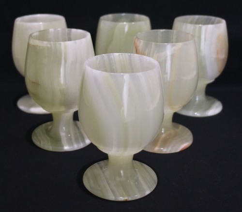 Set small pale green - green, onyx