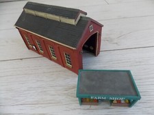 Scenix Engine Shed & Farm Shop OO Gauge Model Railway Building Top  Condition