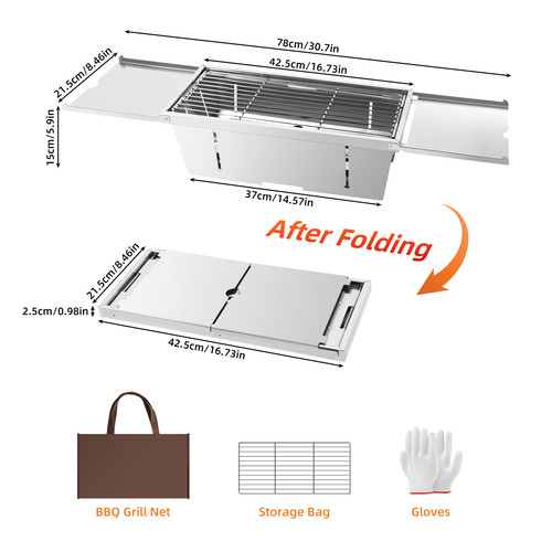 Folding bbq grill - folding,
