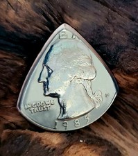Authentic Quarter Dollar Coin Guitar Pick,Plectrum, Fender Stratocaster Not Inc