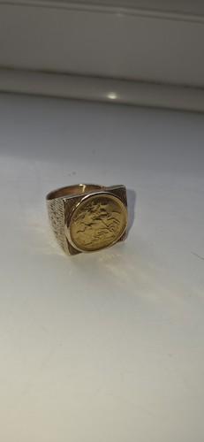 Sovereign signet ring 9ct - ring,,