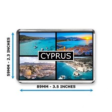 Cyprus - Jumbo Fridge Magnet -