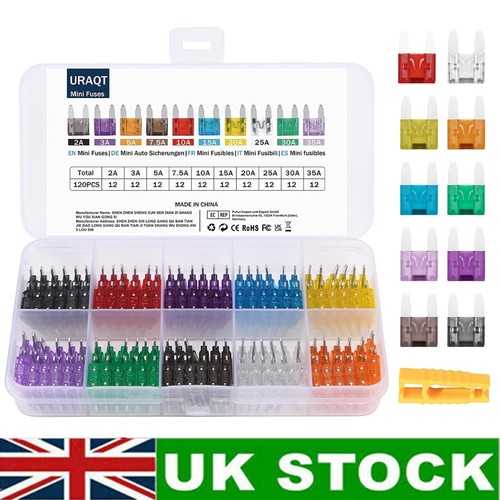 120 pcs mini car fuses - car,
