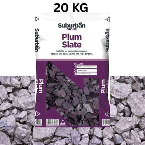 Plum slate 40mm decorative - 40mm,