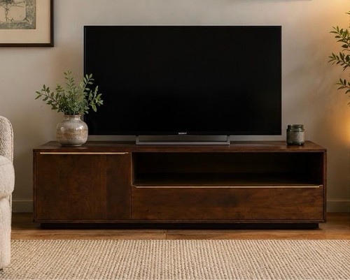 Modern walnut media - walnut,