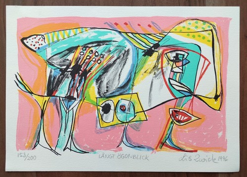 Lis zwick signed lithograph - lis,