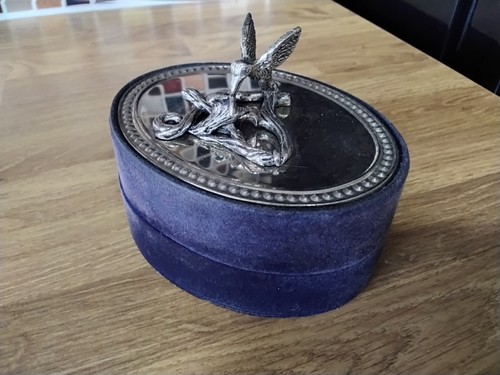 Trinket box with humming bird - trinket,