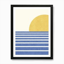 Sunset Beach Horizon Abstract
