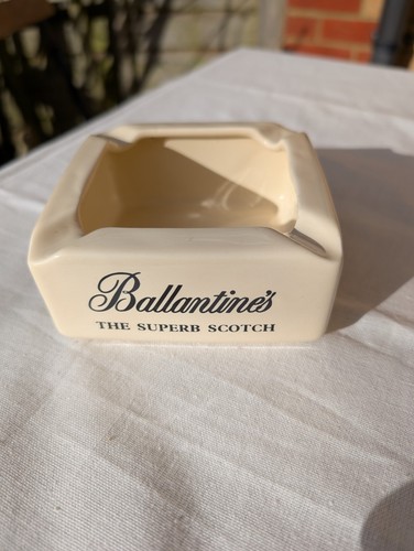White ceramic square - ceramic, ashtray