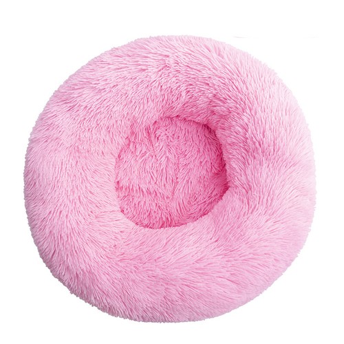 Round fluffy pet bed - round,