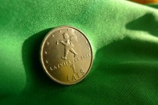 #me. Latvia 1 LATS 2004 Tom Thumb Spriditis EU - Latvian coin
