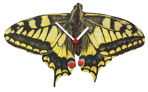 Swallowtail butterfly clock - butterfly,