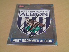 signed west brom badge by ex