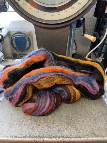 Multi coloured wool blend - coloured,