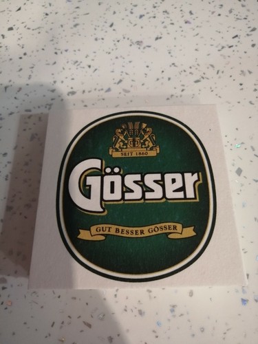 Gosser beer mat - beer, home