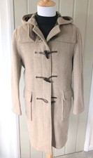 Gloverall Women’s Duffle Coat UK 14, 38 (Unisex Fit), Fawn Wool, Made in England