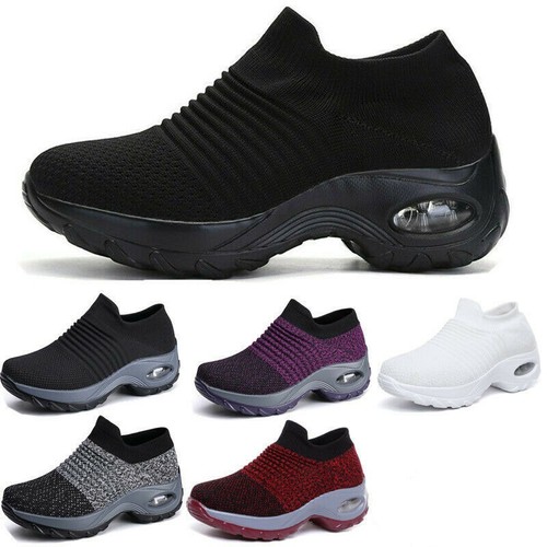 Womens slip trainers - on,