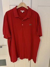 Authentic Lacoste Men's Polo Shirt - XXXL red