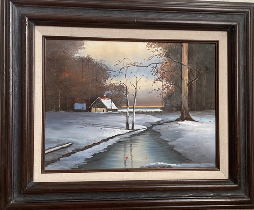Original oil painting vintage - oil,