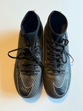 Nike Air Zoom Mercurial Skin Sock Top Football Boots Size UK7 Black Blue Sports