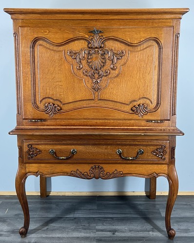 Cabinet vintage french louis - cabinet,