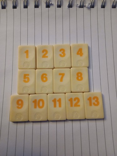 Rummikub travel tiles - rummikub, number