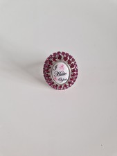  NWT Rare Tarina Tarantino I hate you swarovski Crystal cameo ring Avril Lavigne