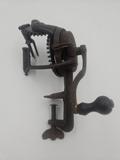 Rare Antique Apple Peeler F W Hudson Cast Iron Patent 1862