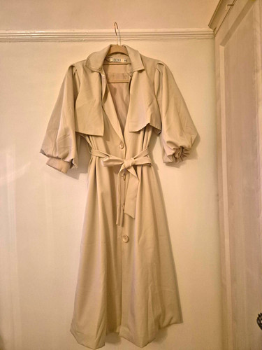 Women beige trench - women's, coat
