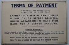 TERMS OF PAYMENT CUSTOMERS ARE
