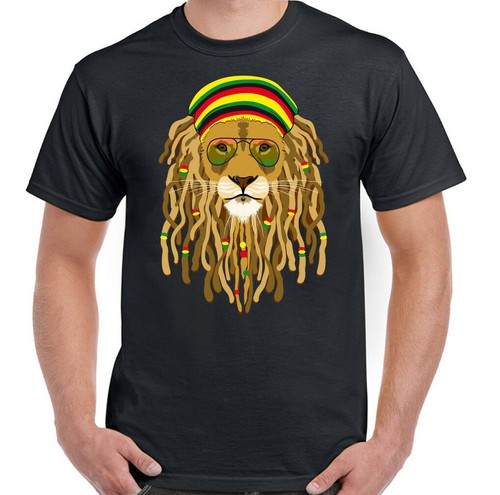 Reggae shirt dreadlock lion - t-shirt,