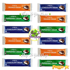 12 FRYS CHOCOLATE ORANGE PEPPERMINT CREAM 49g Bars Dark✨BB 05/26✨CHEAPEST✨£12.95